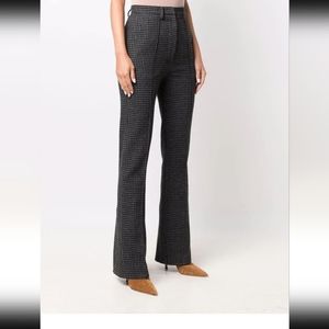 Nanushka houndtooth-print flared trousers